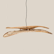 Gabriella Rattan Hanging Light Large - Home and Soul