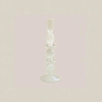 Gabrielle Glass Taper Candle Holder Transparent - Home and Soul