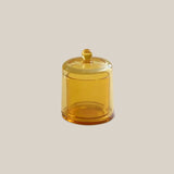 Glass Candle Holder Yellow