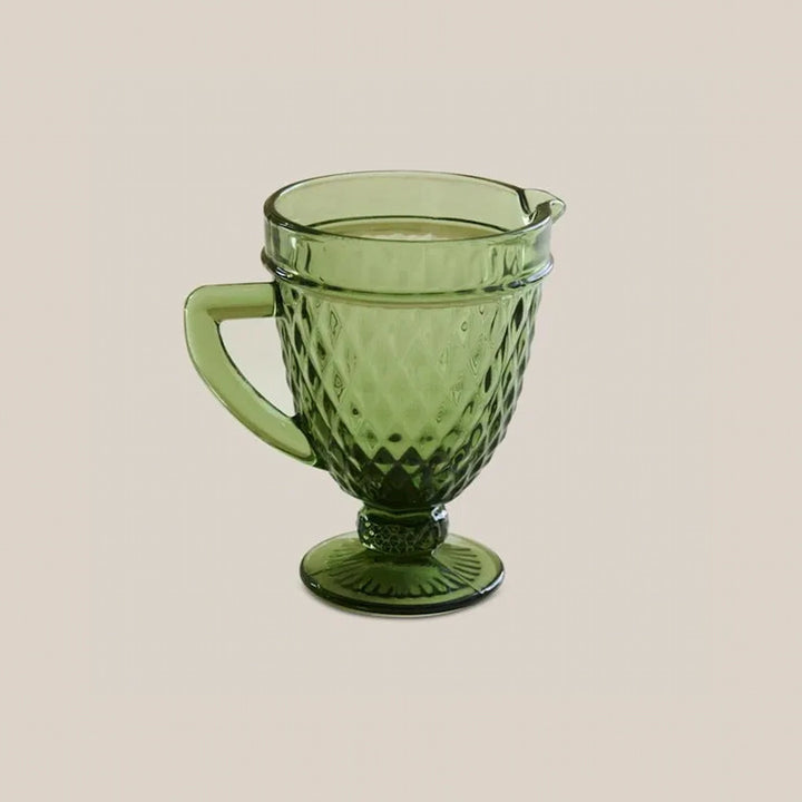 Green Glass Pitcher