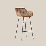 Havana Rattan Bar Stool High