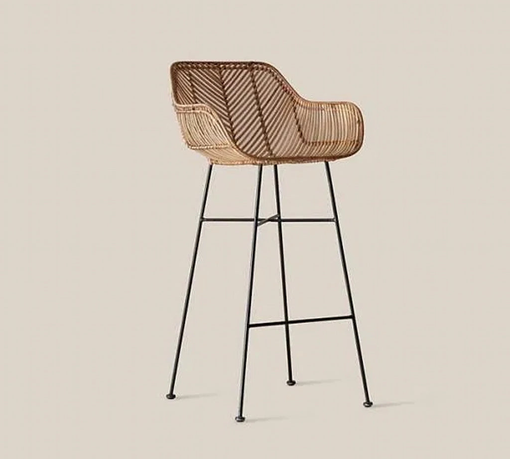 Havana Rattan Bar Stool High