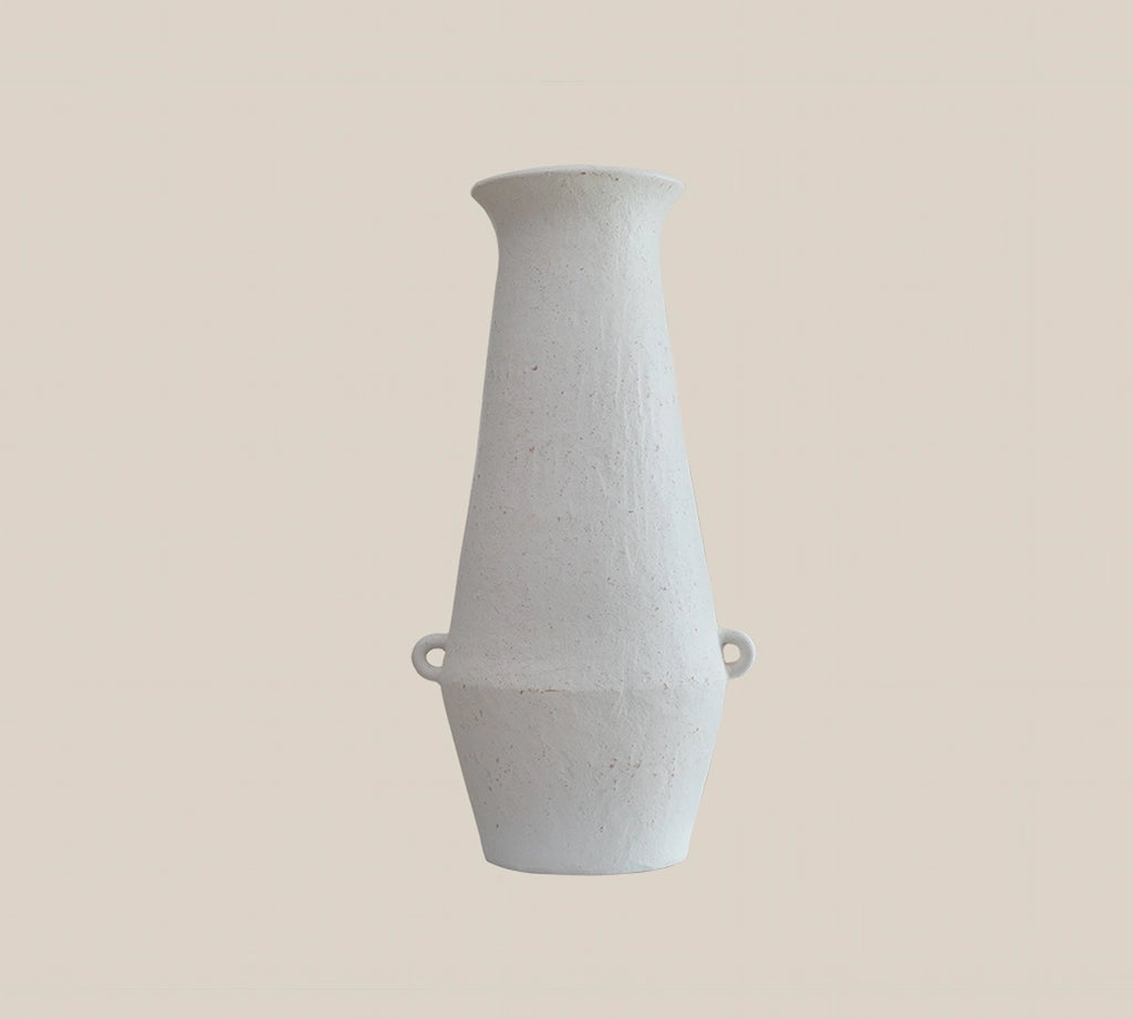 Jasper Vase White