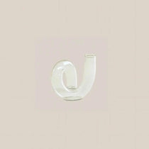 Julane Glass Candle Holder Transparent - Home and Soul