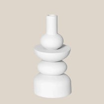 La Carolina Candle Holder White - Home and Soul Dubai