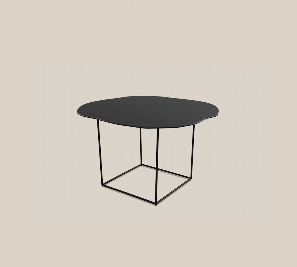 Lucas Black Metal Side Table