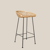 Lucia Rattan Bar Stool High