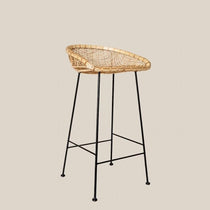 Lucia Rattan Bar Stool High - Home and Soul