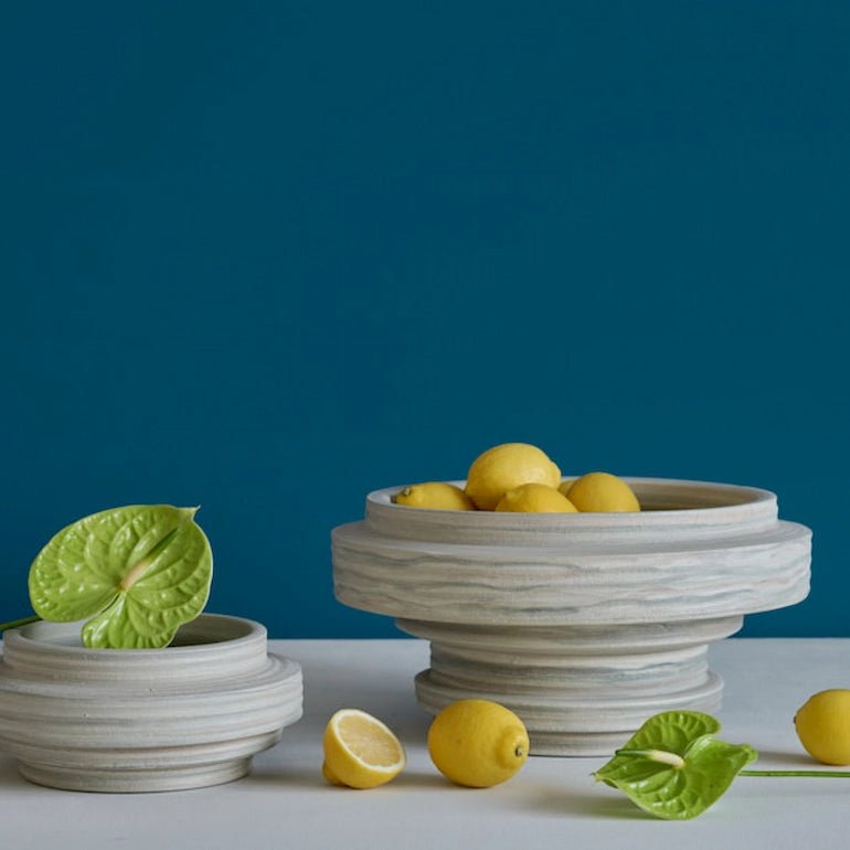 lyra ceramic vase or fruit bowl