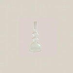 Marlene Glass Taper Candle Holder Transparent