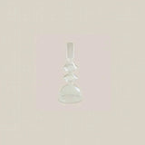 Marlene Glass Taper Candle Holder Transparent