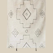 Cotton Eco Friendly Black and White Rug Maya - Home and Soul