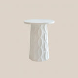 Milly Concrete Side Table White