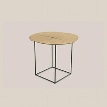 Monica Oak Wood Side Table - Home and Soul