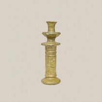 Ceramic Candle Holder Mustard Large - Home and Soul