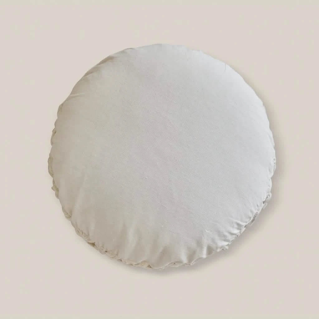 Off White Cushion Round - Home and Soul Dubai