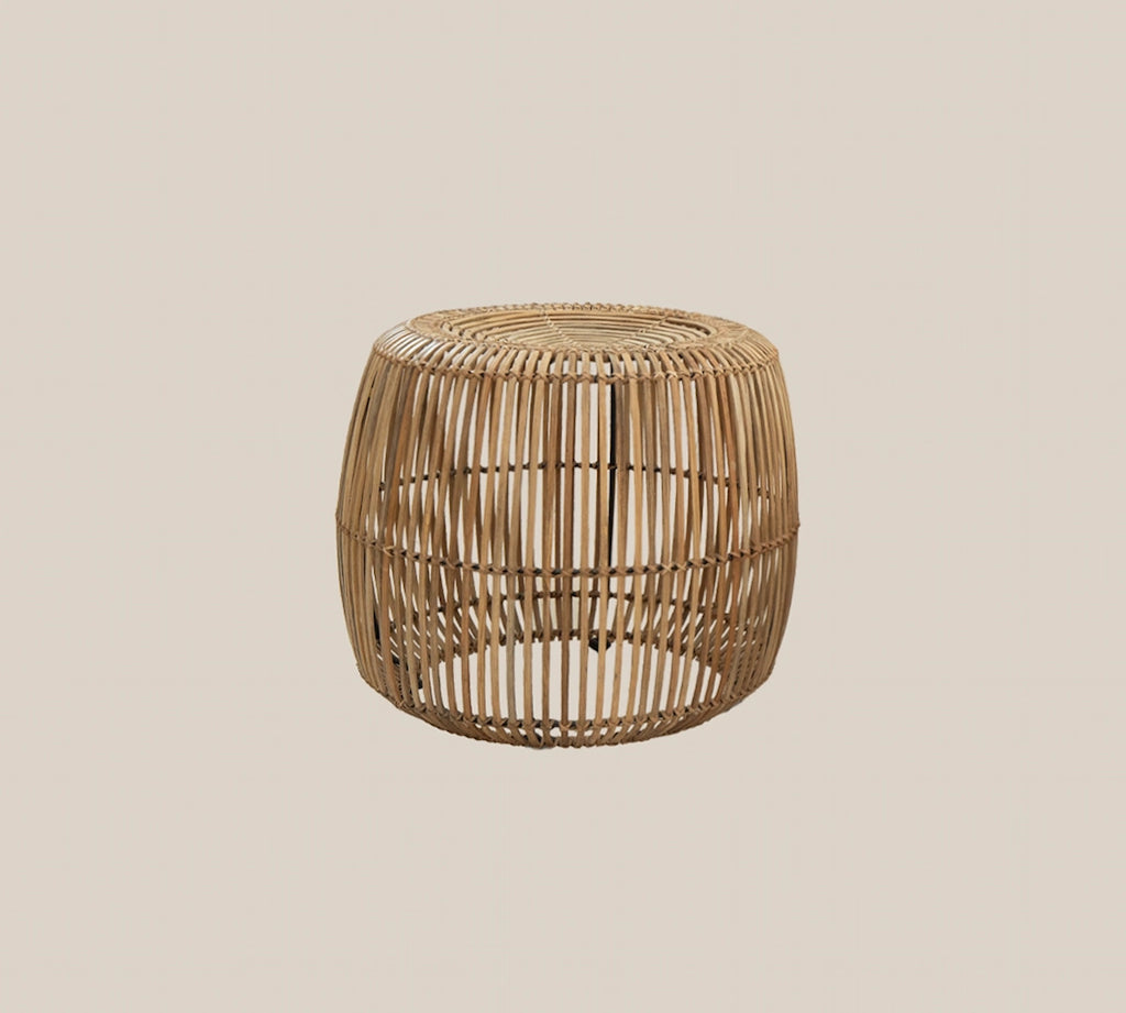 Olivia Rattan Side Table Natural