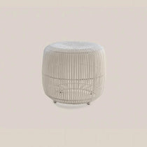 Olivia Rattan Side Table White - Home and Soul
