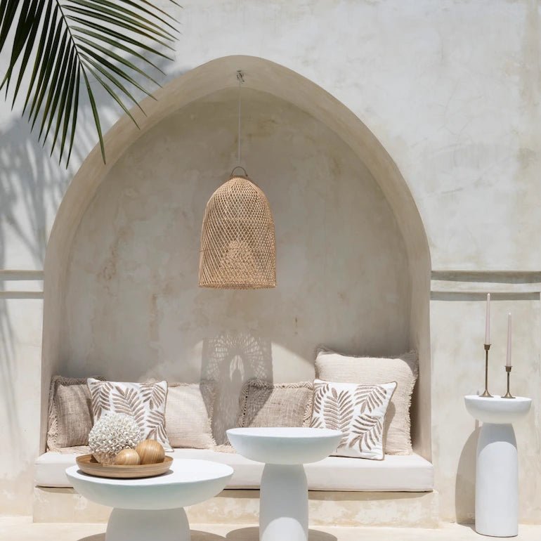 Gael Rattan Pendant Light - Home and Soul Dubai