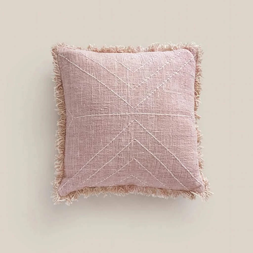 Panama Square Pink Cushion - Home and Soul Dubai