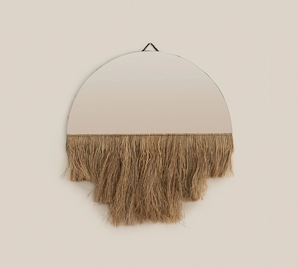 Raffia Mirror