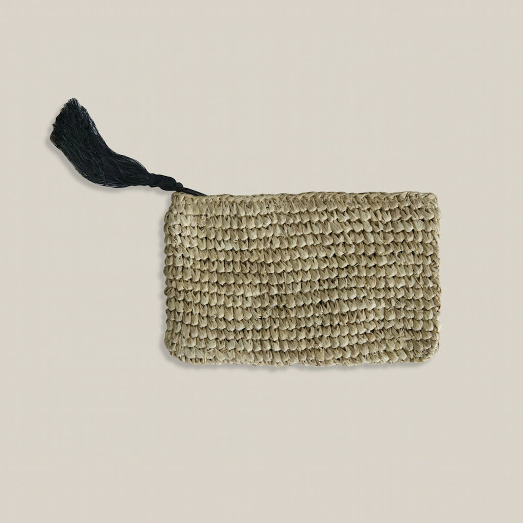 Raffia Handmade Pouch