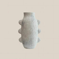 Robyn Textured Ceramic Vase White - Home and Soul