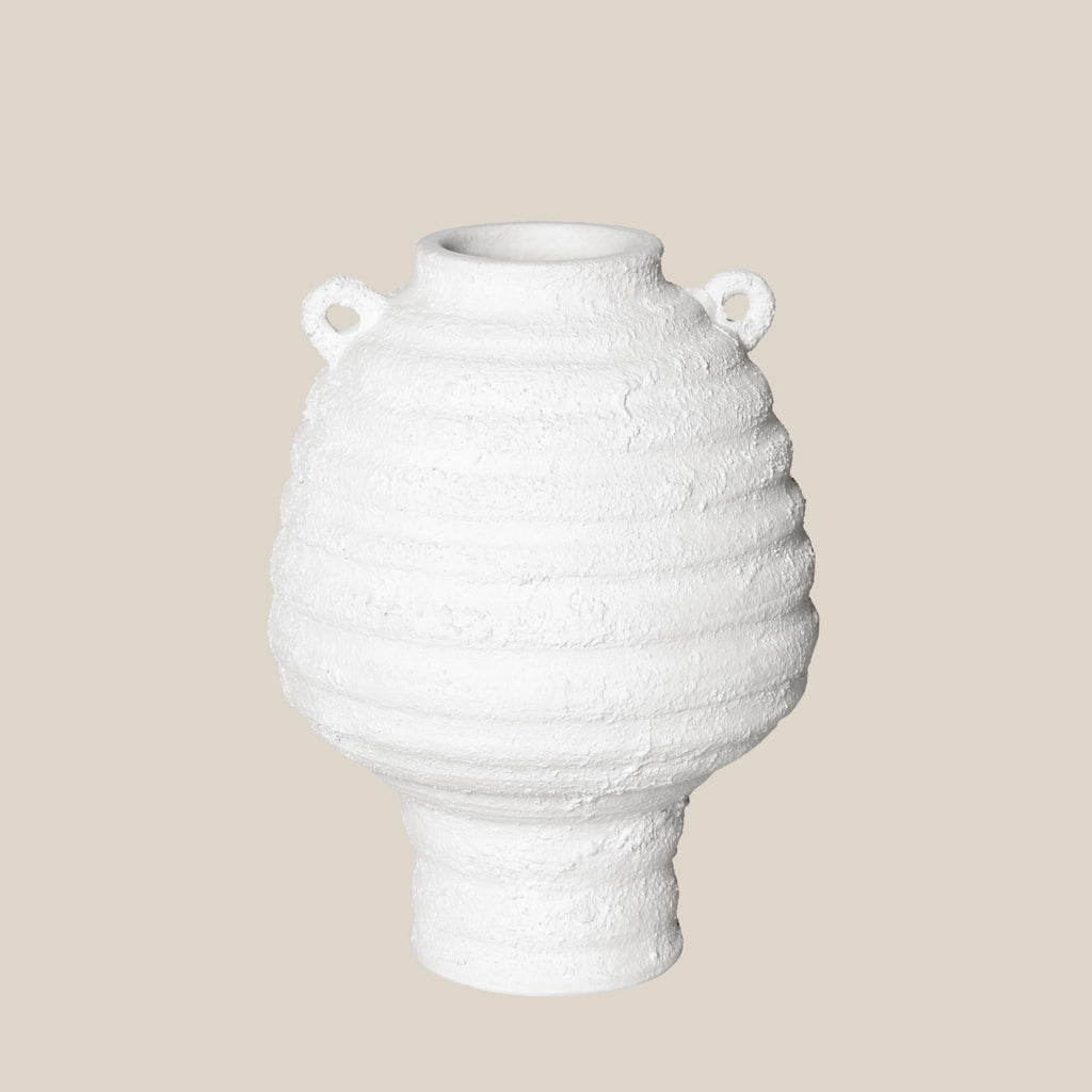 Rosalia Ceramic Vase White