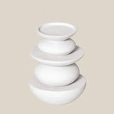 Salerno Candle Holder White - Home and Soul Dubai