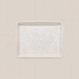 Ceramic Serving Plate White Rectangular - Home and Soul Dubai