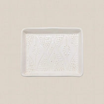 Ceramic Serving Plate White Rectangular - Home and Soul
