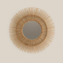 Rattan Sun Mirror Round - Home and Soul