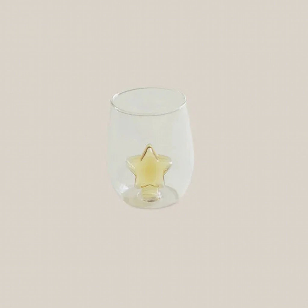 Glass with Star Decoration