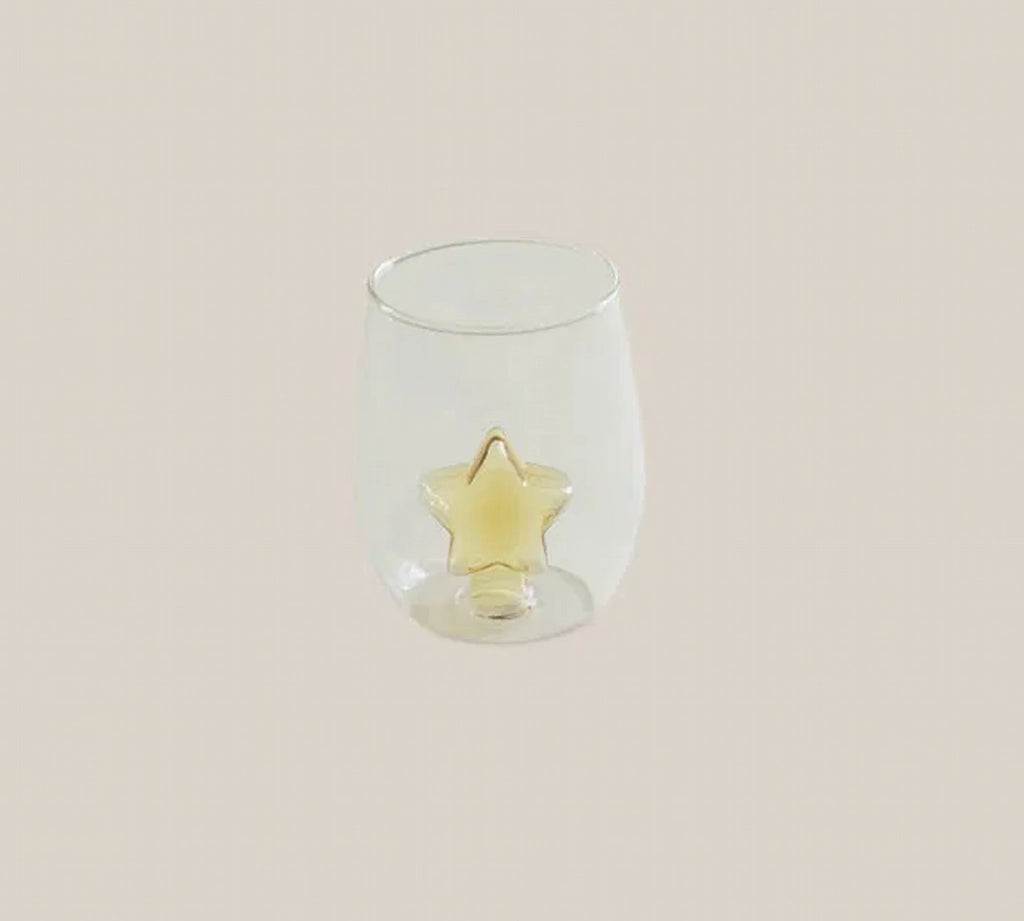 Glass with Star Decoration