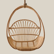 wicker hanging chair natural