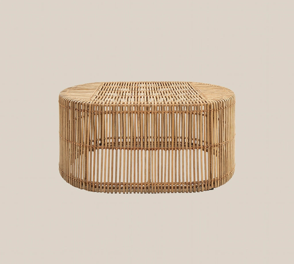 Valentina Rattan Coffee Table