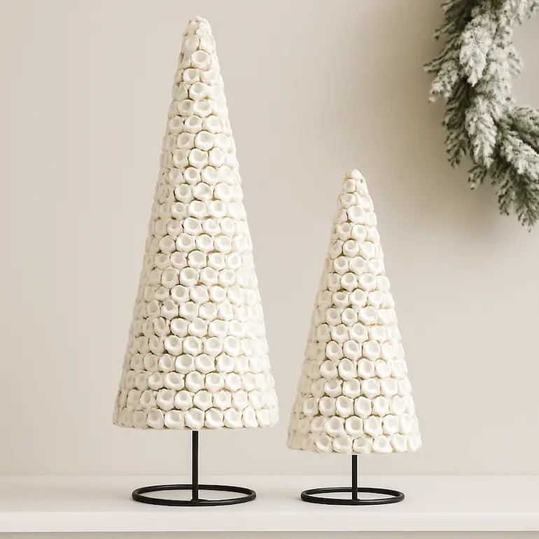 white shell christmas tree handmade decor