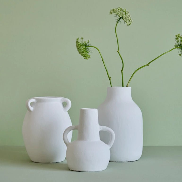 Modern concrete vase from Dubai designer collection